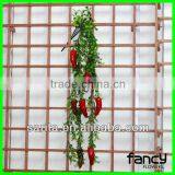 Hot Sale 11 Piece Artificial Red Pepper for Home Decoration