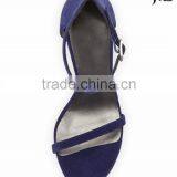 OS09 Sexy Stiletto Plate High Heel Rubber Outsole Fish Toe Suede Strap Ankle Sandals for Women thumbnail-5