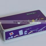 Decorative Color brilliancy and rectangular tin box for gifts for games card packing