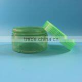 100ml 100g Empty Green Transparent PET Plastic Jar Container for Cosmetic Packaging thumbnail-2