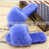 Hot Wholesale Sheepskin Slippers Rex Rabbit Fur Lined Slippers thumbnail-5