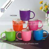 2014 Newest Metallic Bright Color Glazed Ceramic Coffee Mugs