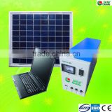 10w mobile home solar system for home lighting and device charge
