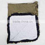 Black and Gold Polka Dot Baby Blanket Baby Bedding Blanket Nursery Black and Gold thumbnail-6