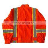 Orange Red Latest Reflective Jacket for Men thumbnail-1