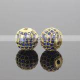 Step Up Your Styple With A Blue CZ Micro Pave Beads for Bracelets Making CZ Jewellery Wholesle thumbnail-3