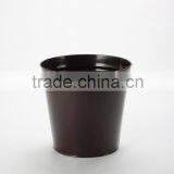 high quality metal round black home wastebasket