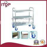 Stainless Steel Round Tube 3-tier Trolley thumbnail-1