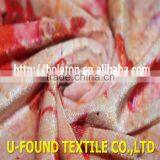 2015 Hot Sell 92% Polyester 8% Spandex Digital Print Maple Leaf Design on ks Spandex Velvet for Dress thumbnail-4
