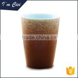 Natural color gradient ceramic tea mug CC-C070
