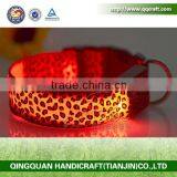 Hot Sale Stylish Nylon Waterproof Flashing Pet LED Dog Collar for Sale