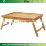 Luxurious Bamboo Bed Tray for Breakfast ,Bamboo Laptop Desk With Foldable Legs thumbnail-2
