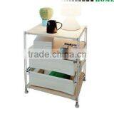 HOT! Metal and Wood Dining Side Table