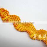 hot sale ruffle lace trim for dress clothes decoration