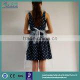 Hot Sale Uniform Plastic Kitchen Disposable Apron Good Quality Stripe Plastic Kitchen Disposable Apron thumbnail-6