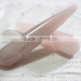 Wholesale facial massage stick,gemstone rose quartz massager sticks