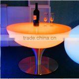 Color Change Stainless Steel Base Led High Top Bar Table thumbnail-4