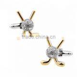 Customized Two Tone Novelty Fashion Jewelry Brass Cufflinks thumbnail-5