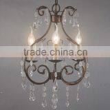 Traditional Chandelier Lamp MC4051-3AG1 Vintage Furniture Crystal Lighting Ceiling Lamp