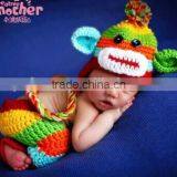 Crochet Animal Outfit Set Photography Props Animal Style Infant Newborn Baby