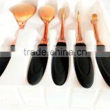 2017 Hot Sale 10pcs Cosmetic Brush Foundation Oval Makeup Brush Set thumbnail-6