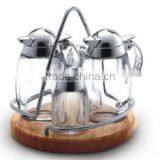 Luxe Acryl Condiment Set With Shelf