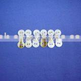 White River Shell Buttons With Skin Back