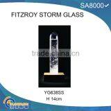YG638SS FITZROY STORM GLASS WITH BEECH WOOD BASE thumbnail-1