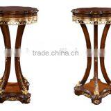 American Style Living Room Solid Wood Hand Carved Flower Stand thumbnail-1