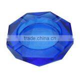 Fashionable Blue Glass Octangle Cigarette Ashtray thumbnail-1