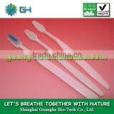 100% compostable PLA eco-friendly disposable toothbrush