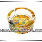 Glass Ashtray With Decal on Bottom ,high Quality Glassware thumbnail-1