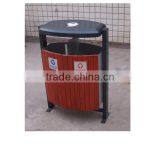 Arlau Outdoor Decorative Wooden Trash Cans thumbnail-3