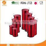 20 Litre Red Glossy Metallic Pedal Bin With Inner Bucket Recycle Garbage Can Trash Waste Eco Kitchen Dustbin thumbnail-5