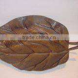 Metal Serving Platters,Leaf Shape Metal Serving Platter,Colored Serving Platter,Dishes,Designer Serving Platters,Iron Platters thumbnail-1