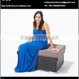 Outdoor PE Rattan Seat Cushion Storage Case thumbnail-1