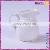 High Quality Custom White Glaze Ceramic Water Jug thumbnail-3