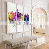 Amazon Hot Handmade Colorful Abstract Mode Paintings on Canvas Bright Lihgt Red Green Blue Wall Decor Framed Ready to Hang thumbnail-4