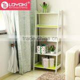 5 Tier Corner Display Wood Leaning Shelf Storage Rack Colorful Shelving Rack Home Furniture Corner Shelf thumbnail-1