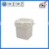 Eco-Friendly Elegant White Knitted Decorative Square Tealight Candle Holders thumbnail-1