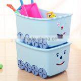 Hot Sale PP Kids' Toy Storage Box With Wheels&lid thumbnail-3