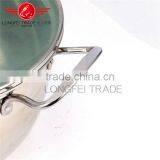 Longfei High Quality 5pcs Stainless Steel Soup Pot Kitchen Cookware With Decal thumbnail-2