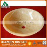 Natural Yellow Marble Stone Bathroom Basins and Stone Sinks RST-RB011 thumbnail-1
