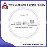 Custom Four Color Imprinted Mortgage Payment Plastic 3 Wheel Calculator thumbnail-4