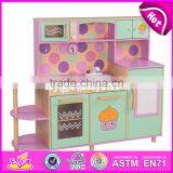 New Design Children Pretend Play Kitchen Wooden Kids Cooking Toys W10C283 thumbnail-1