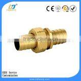 Hydraulic Hose Barb Brass Union Fitting thumbnail-1