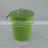 Garden Hose Big Green Metal With Lid Bin