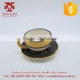 Eco-friendly FDA 75cc Ceramic Small Coffee Cup and Saucer thumbnail-3