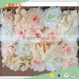 High Quality Customized 50*50c Rose Artificial Flower Wall for Wedding Decoration Stage Background Decoration thumbnail-1