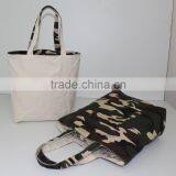 Hotsale 12 OZ Natural Canvas Reversible Bag With One Pocket thumbnail-2